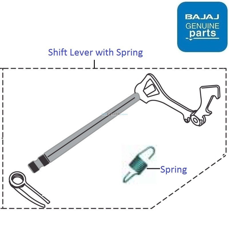 pulsar as 150 gear lever