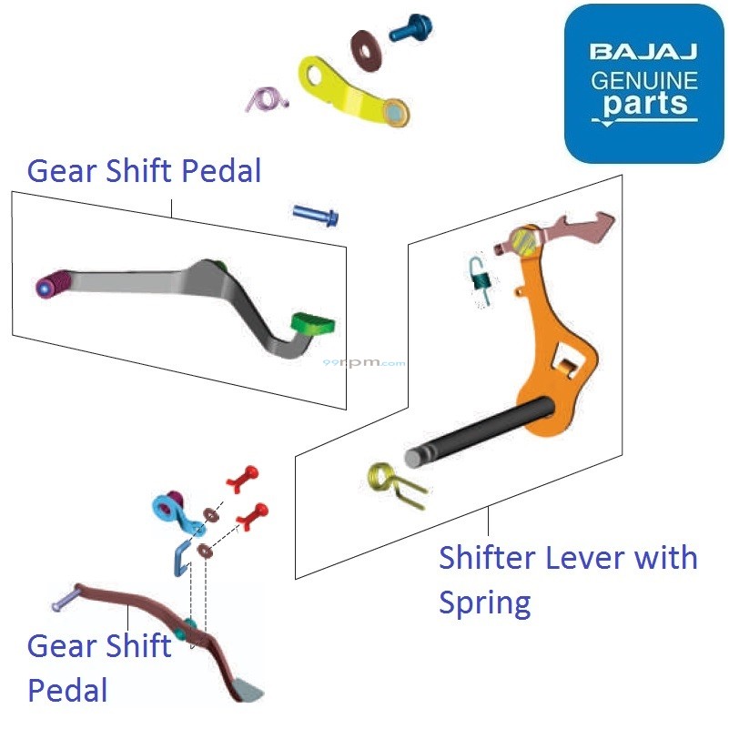 Bajaj V12 Gear Shift Pedal