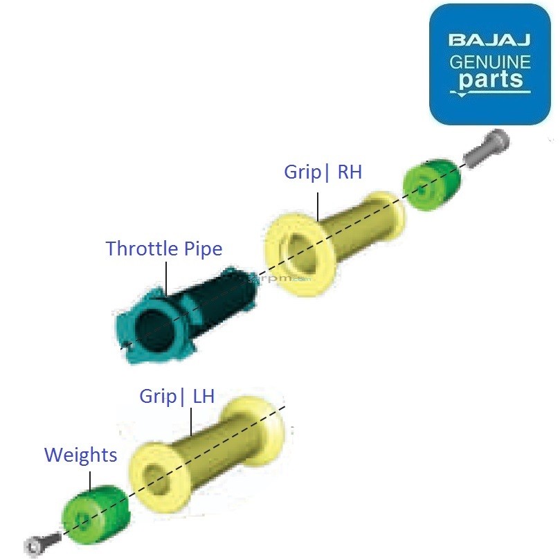 pulsar 200 ns handle grip