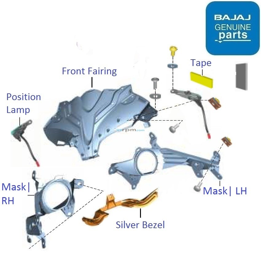 pulsar rs 200 fairing parts