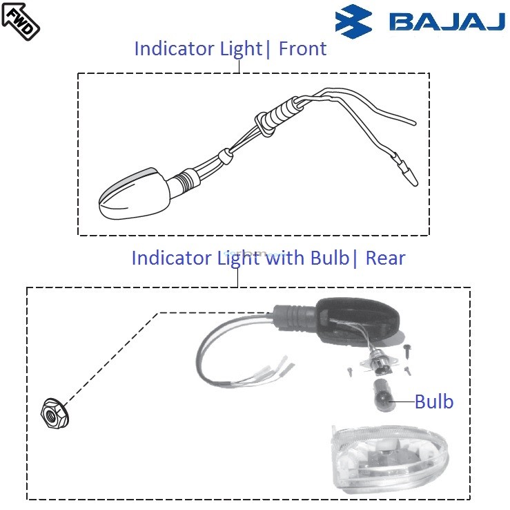 Bajaj Pulsar 220S DTSi Indicator Lights