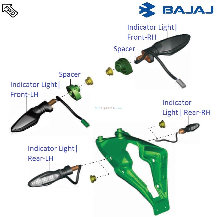 Bajaj Pulsar RS200 DTSi Indicator Lights