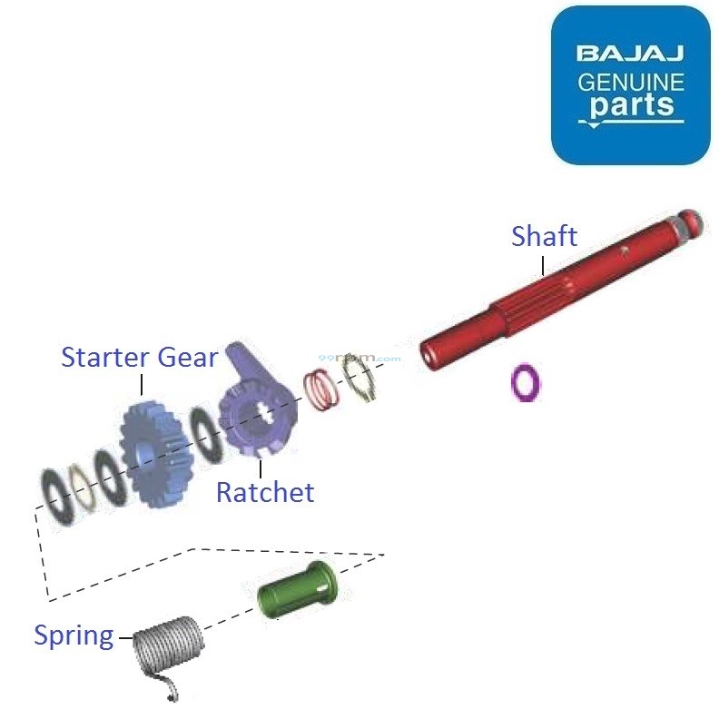 Bajaj Pulsar AS150 Kick Starter