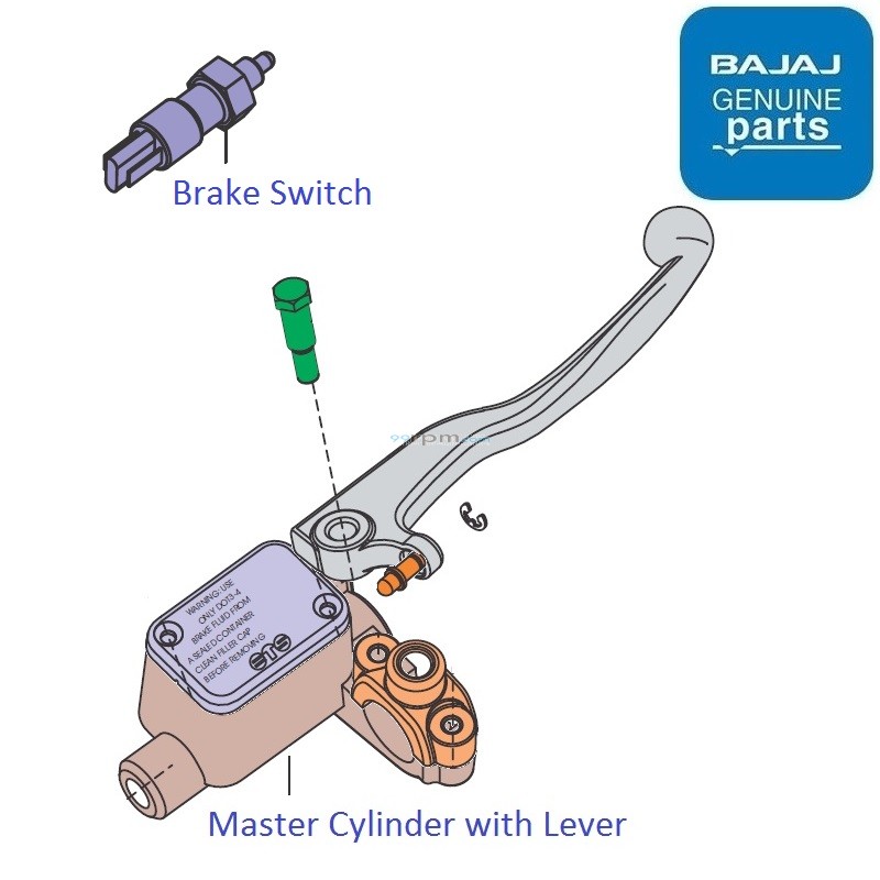 Bajaj Pulsar NS200 (BS4, 201719) Master Cylinder