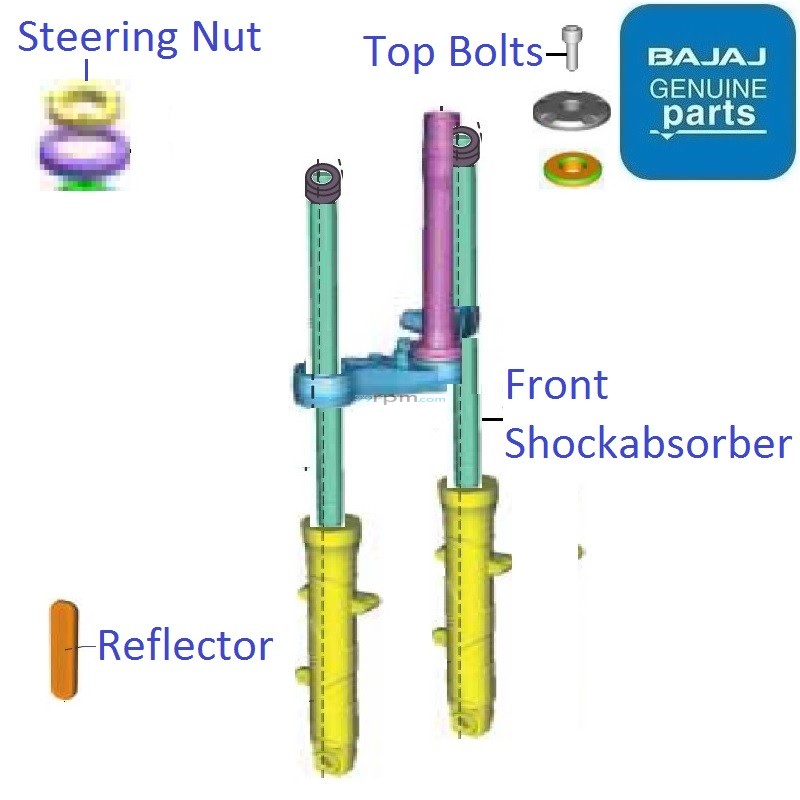 Bajaj Pulsar N250 (Twin Channel ABS, 202123) Front Suspension Fork