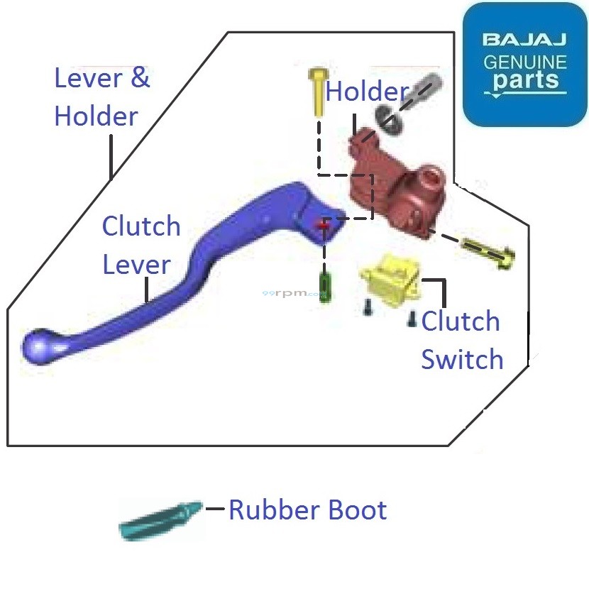 bajaj platina clutch wire price