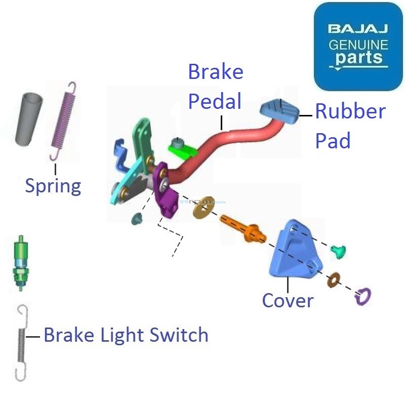 Platina 110 Disc (2021) Rear Brake Pedal