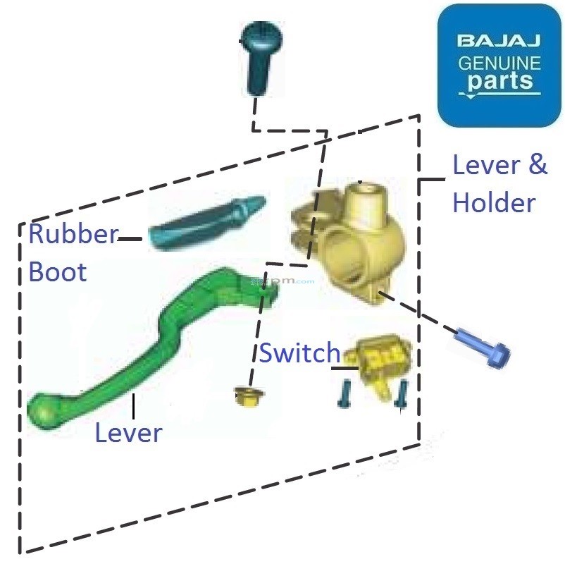 Platina 110 Drum (2021) Clutch Lever