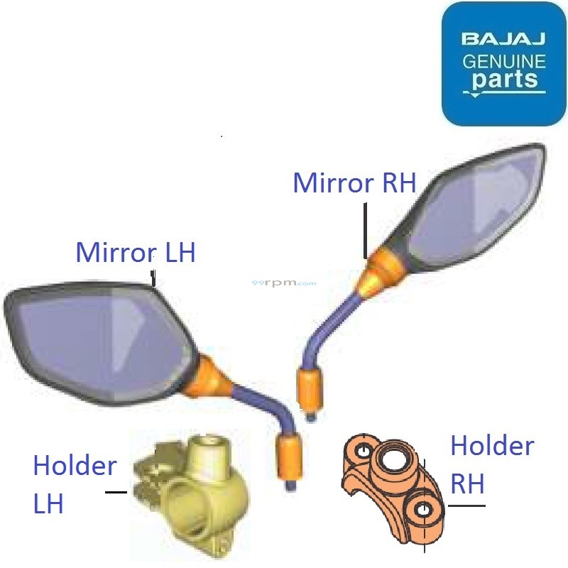 bajaj platina mirror price