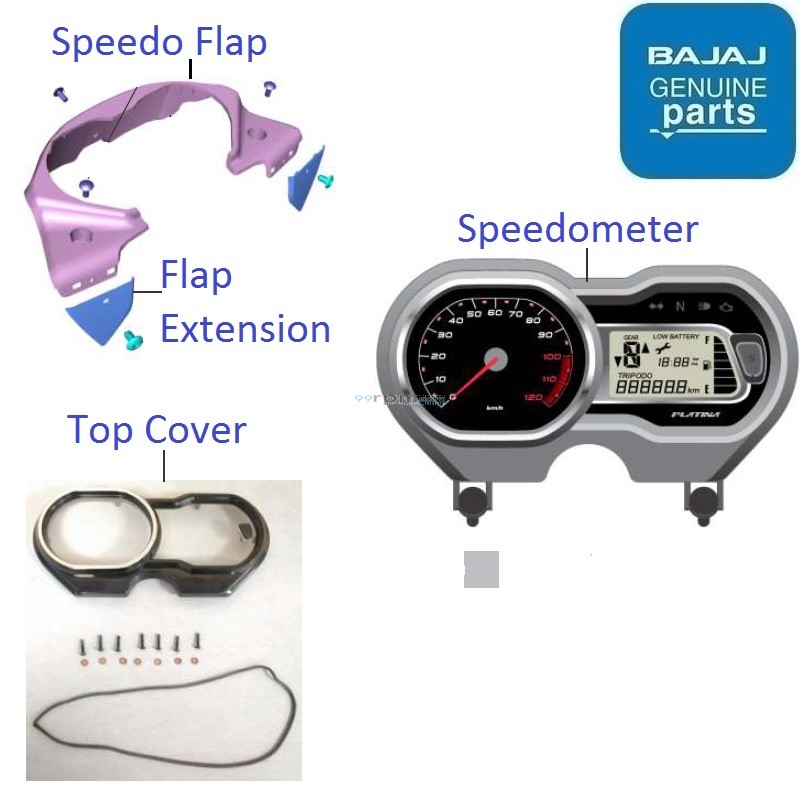 Platina 110 HGear (BS6, 202021) Speedometer
