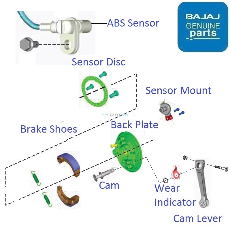 Bajaj Pulsar 150 BS4 Rear Brake