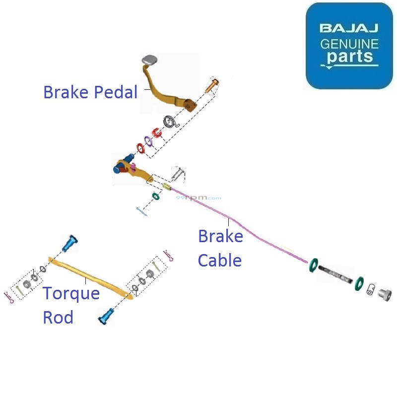 Bajaj Pulsar 150 BS4 Rear Brake Pedal