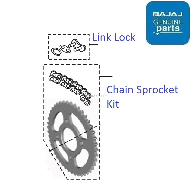 bajaj pulsar 150 chain sprocket price