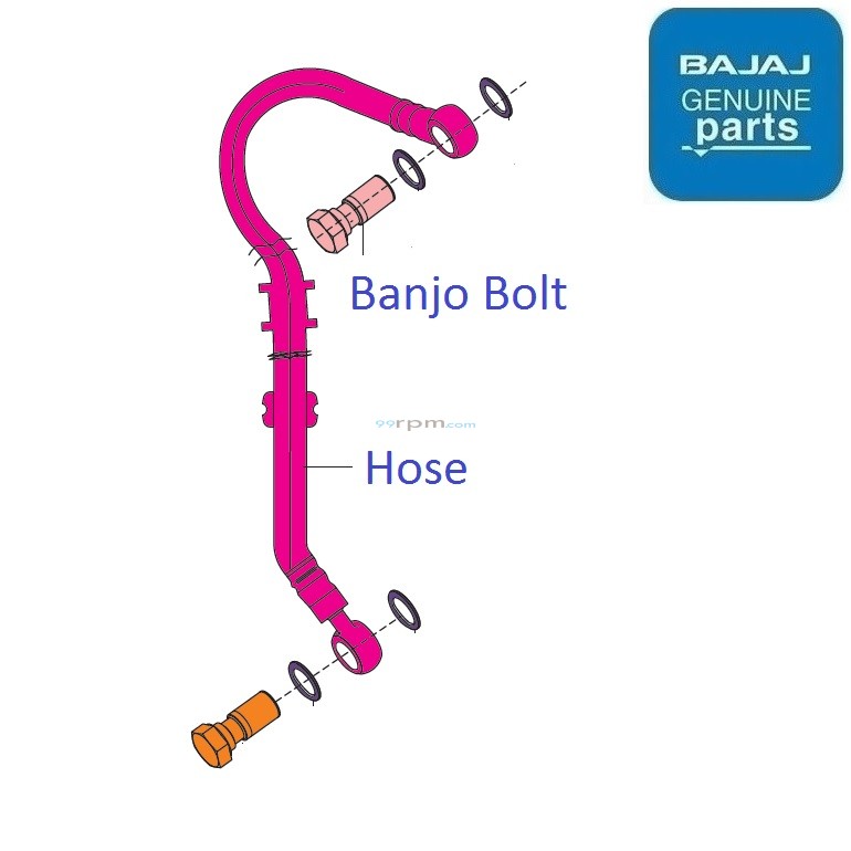 Bajaj Pulsar 150 Twin Disc UG5 BS4 Front Brake Hose