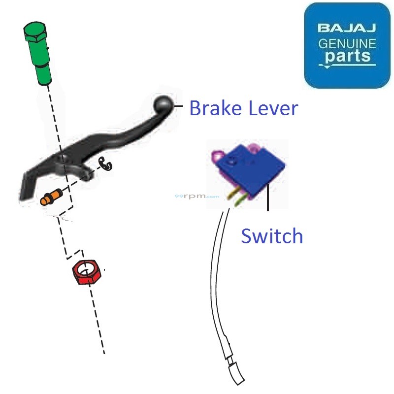 Bajaj Pulsar 150 Twin Disc UG5 BS4 Front Brake Lever
