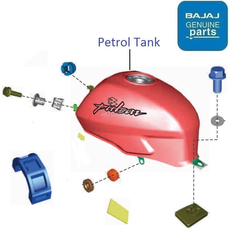 Bajaj Pulsar 150 Twin Disc UG5 BS4 Fuel Tank