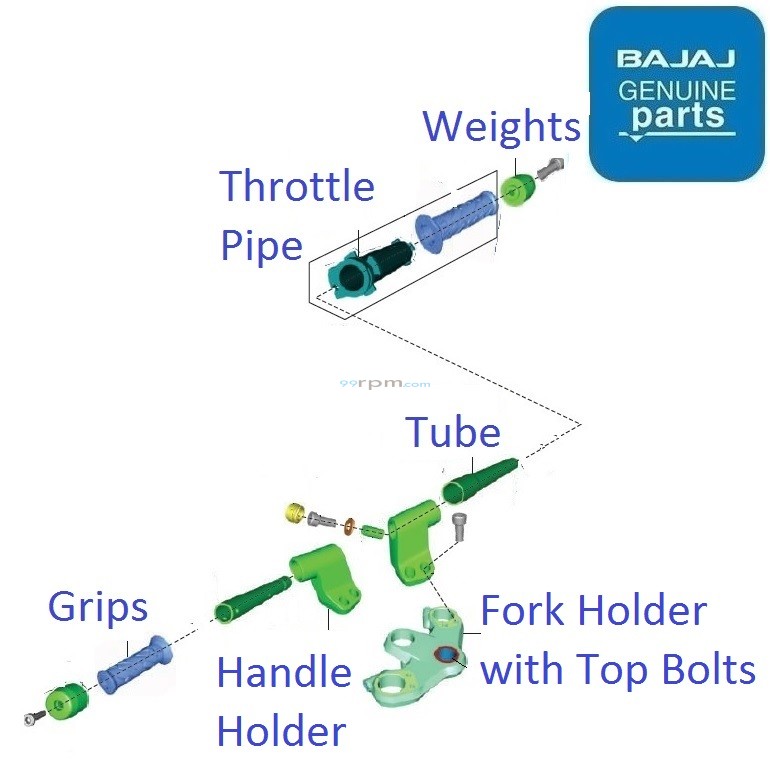 bajaj pulsar 150 handle bar price