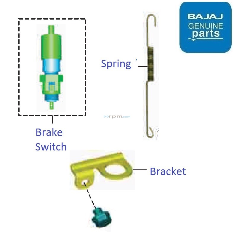 Bajaj Pulsar 150 Twin Disc UG5 BS4 Rear Brake Switch
