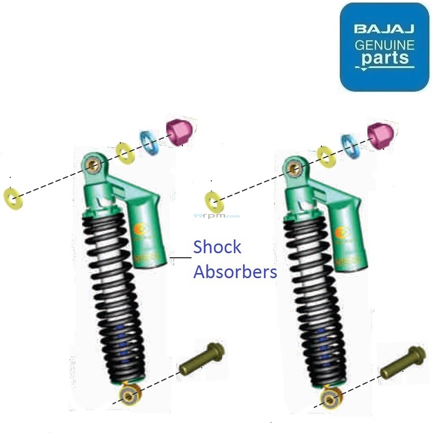 Bajaj Pulsar 150 Twin Disc UG5 BS4 Rear Shockabsorber
