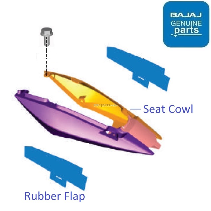 Bajaj Pulsar 150 Twin Disc UG5 BS4 Seat Cowl