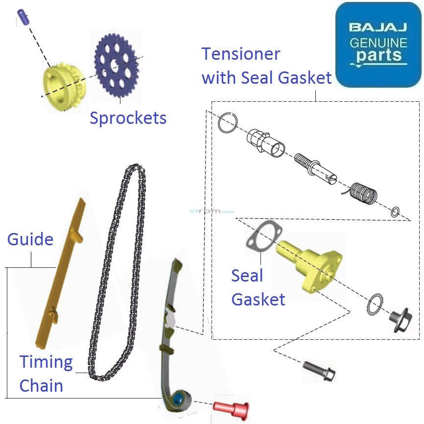 Bajaj Pulsar 150 Twin Disc UG5 BS4 Timing Chain