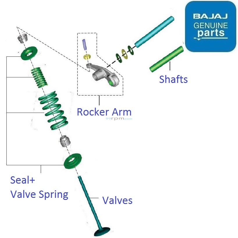 Bajaj Pulsar 180 BS4 UG5 Engine Valves & Rockers Arm