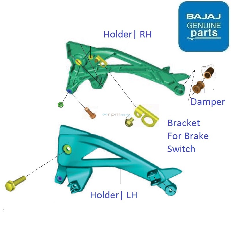 ns200 footrest holder