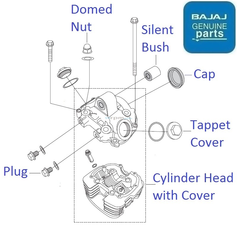 Pulsar 180 UG4 BS3 (200916) Head Cover