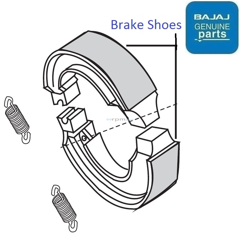pulsar 180 brake shoe price