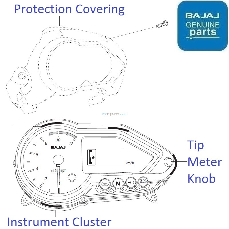 Pulsar 180 UG4 BS3 (2009-16) : Speedometer