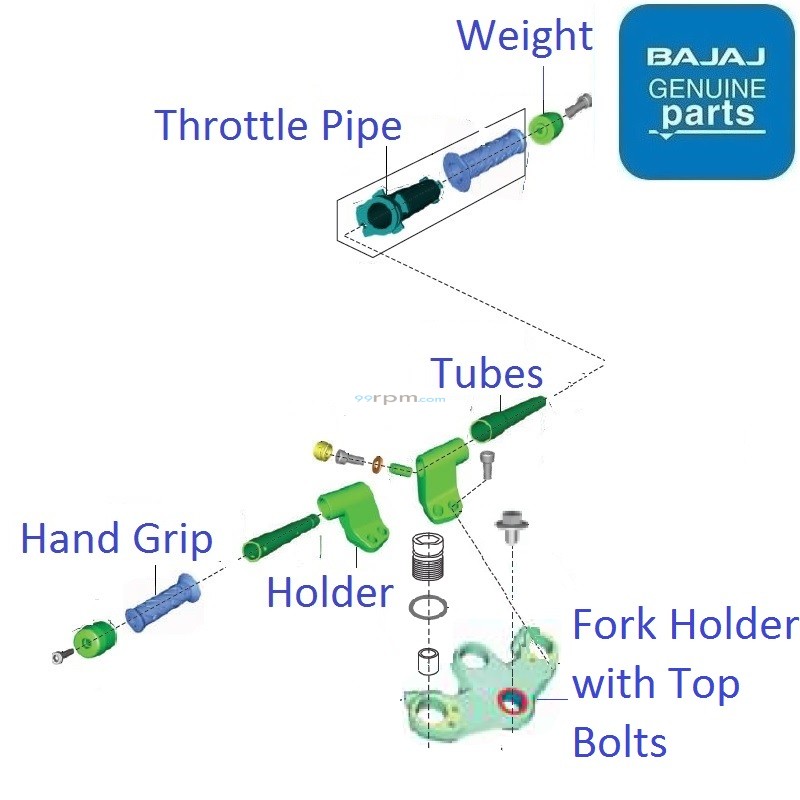 Pulsar 180F BS6(202021) Handle