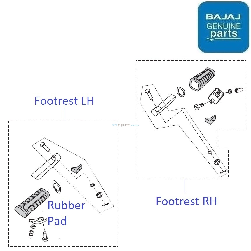pulsar rs 200 footrest price