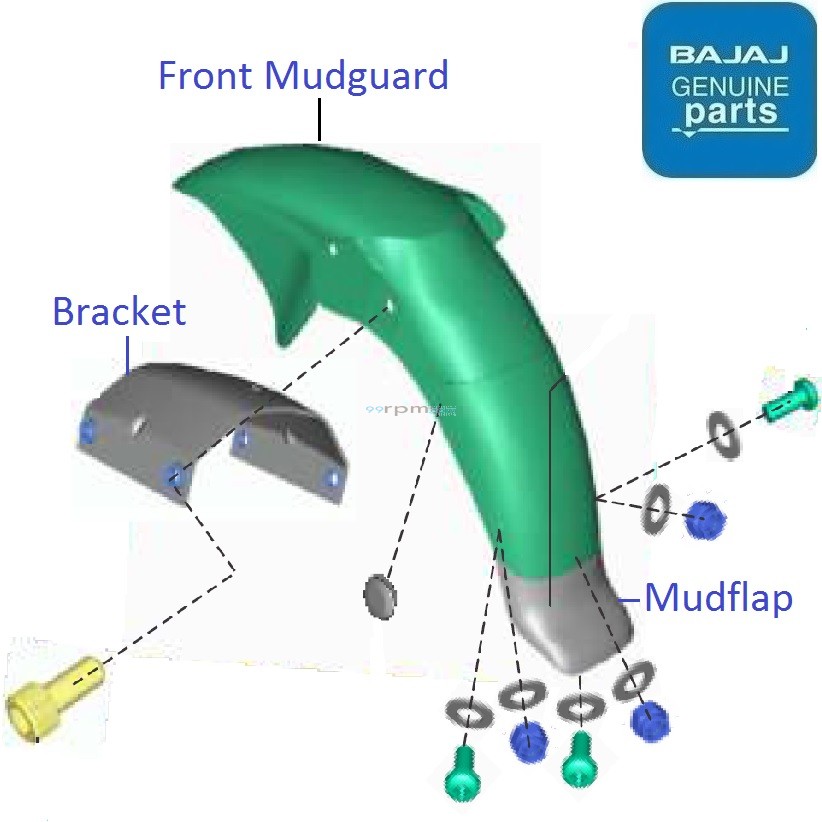 Bajaj Pulsar 220F (BS6, 2020) Front Mudguard