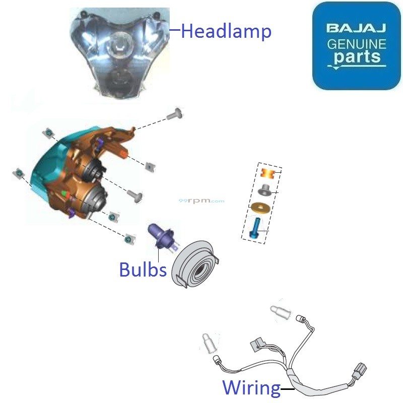 Bajaj Pulsar 220F (BS6, 2020) Headlamp