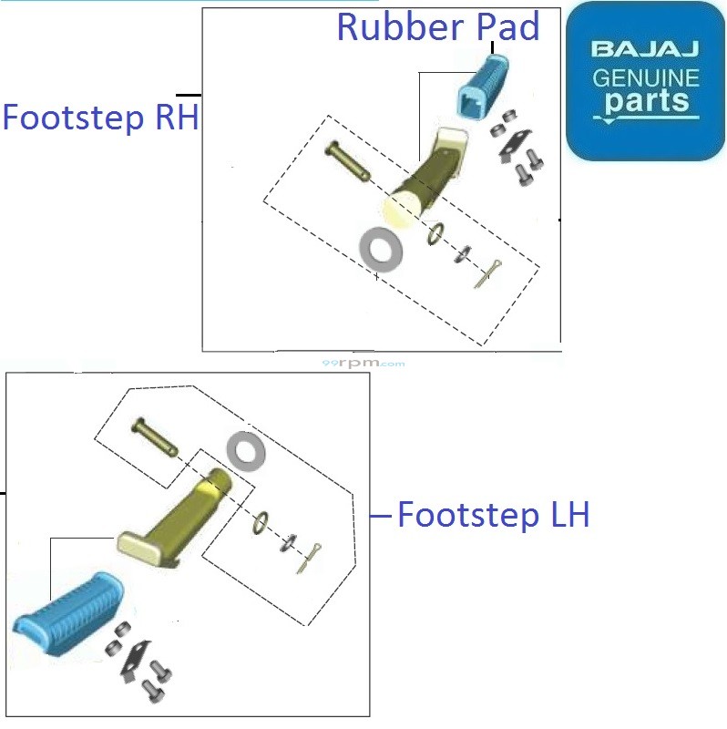 Bajaj Pulsar 220F (BS6, 2020) Rear Footrest