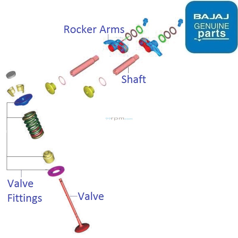 Bajaj Pulsar N160 (Single ABS, 202223) Engine Valves