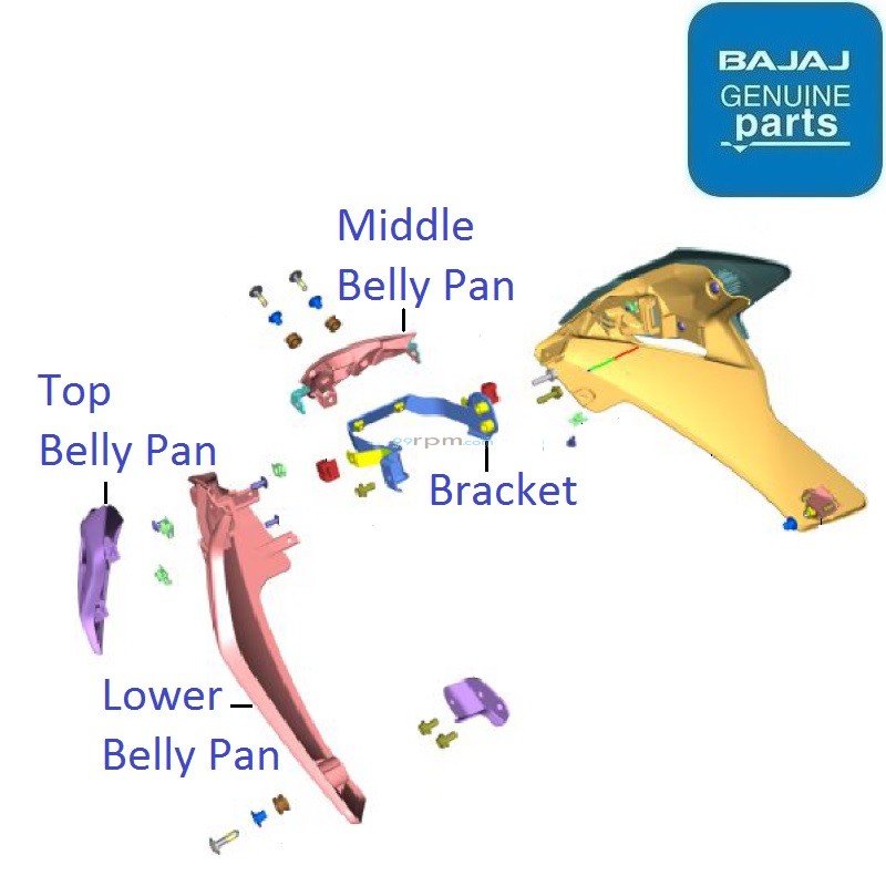 pulsar 150 belly pan price