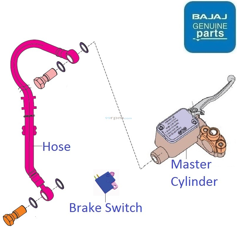 Bajaj Pulsar NS125 (202122) Front Brake Master Cylinder