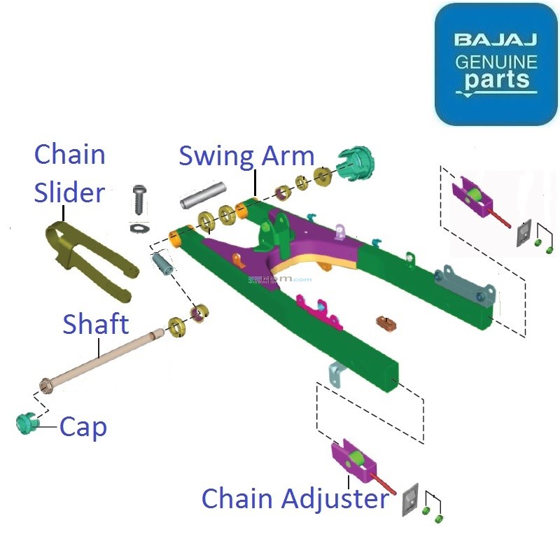 Bajaj Pulsar NS125 (202122) Swing Arm