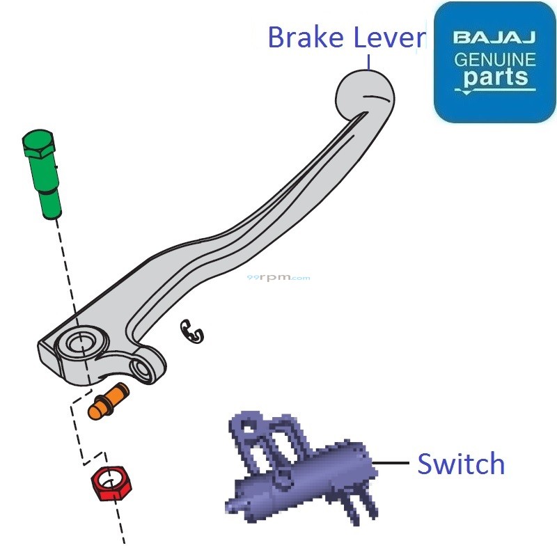 Bajaj Pulsar N160 (Dual ABS, 202223) Front Brake Lever