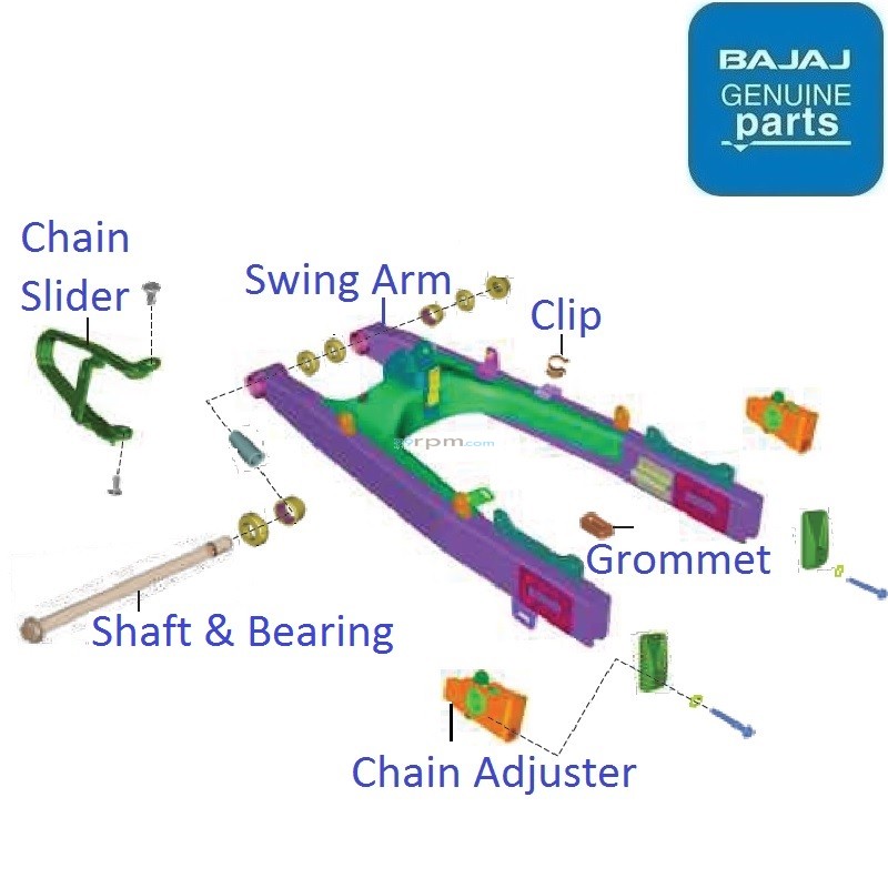 Bajaj Pulsar N160 (Dual ABS, 202223) Swing Arm