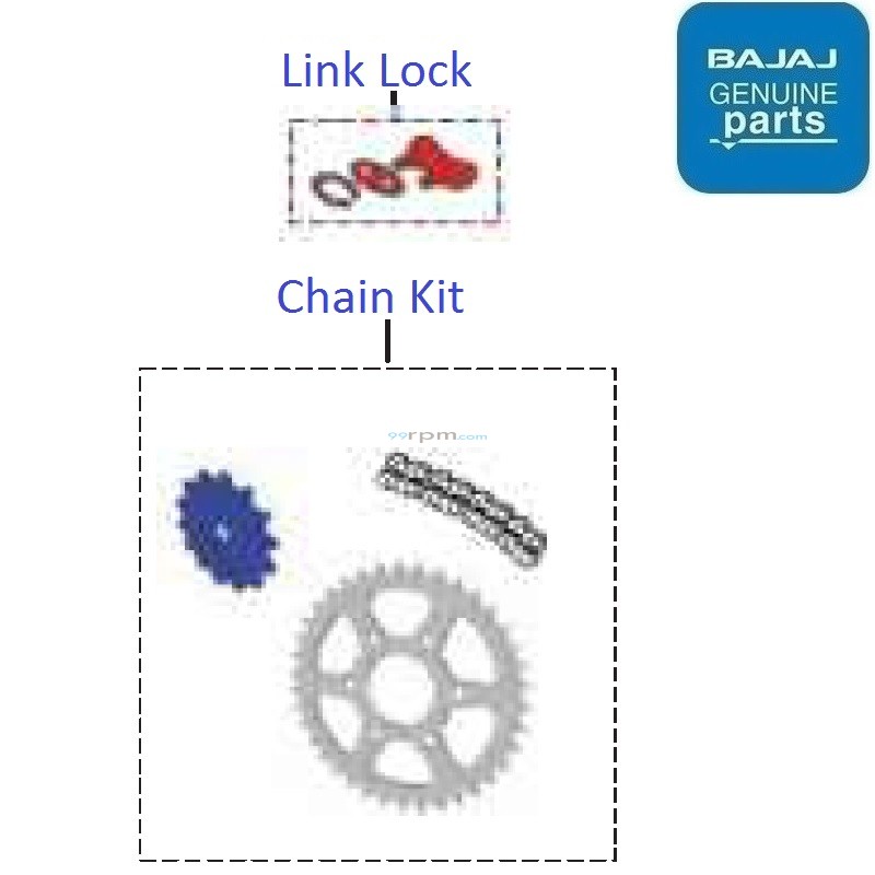 Bajaj Pulsar P150 (Twin Disc, 202223) Drive Chain Kit