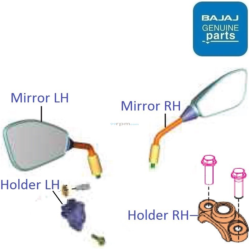 Bajaj Pulsar P150 (Single Disc, 202223) Rear View Mirror