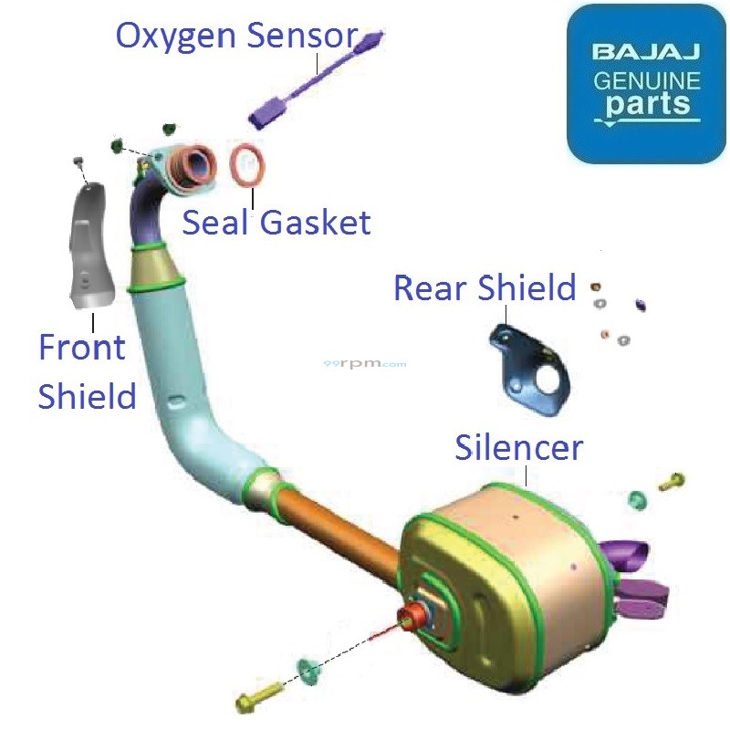 bajaj pulsar 150 silencer guard price