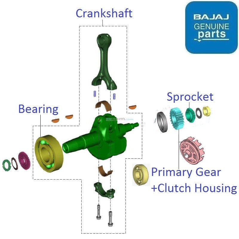 Bajaj Pulsar RS200 (BS6, AprilSept 2020) Crankshaft