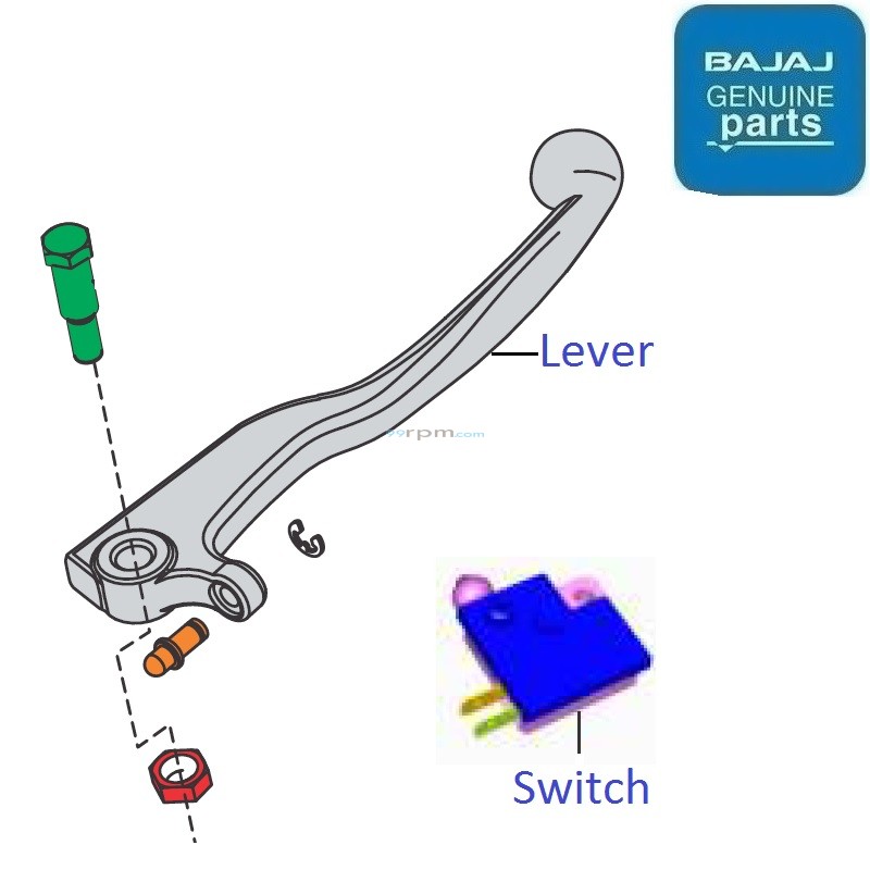 Bajaj Pulsar RS200 (BS6, AprilSept 2020) Front Hand Brake Lever