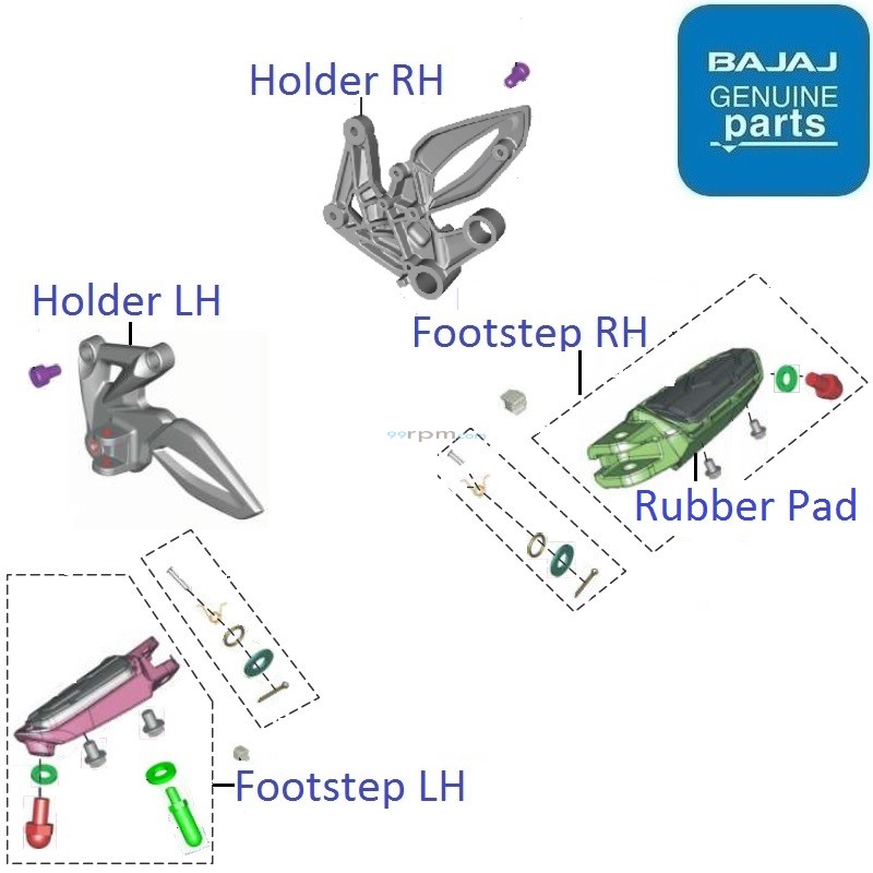 pulsar rs 200 footrest price
