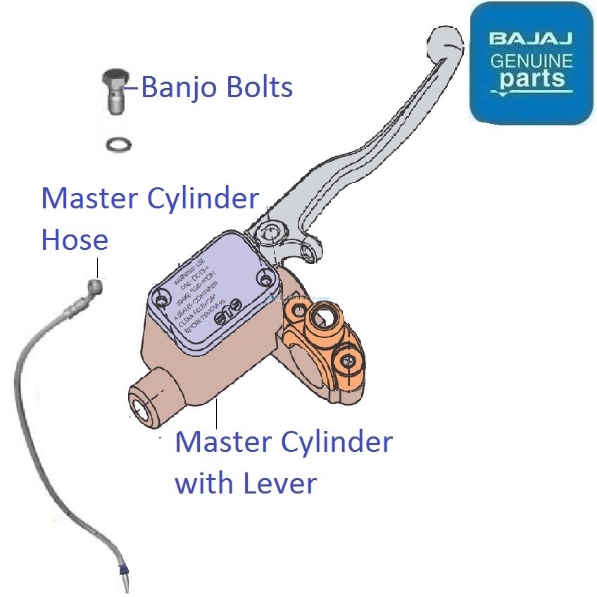 Bajaj Pulsar RS200 (BS6, 20212023) Front Brake Master Cylinder