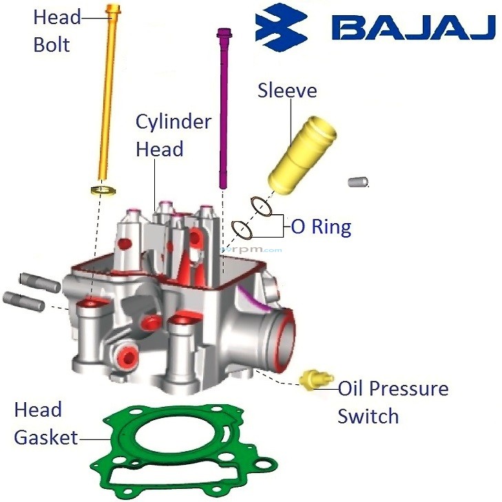Bajaj Pulsar 200NS Cylinder Head