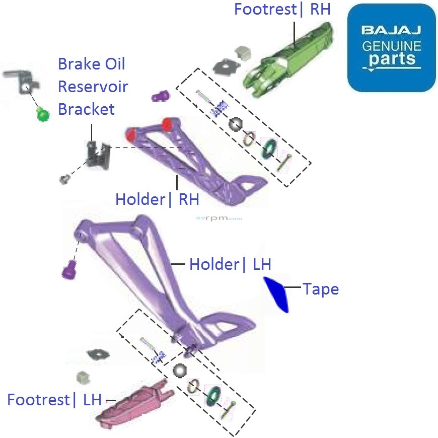 pulsar rs 200 footrest price